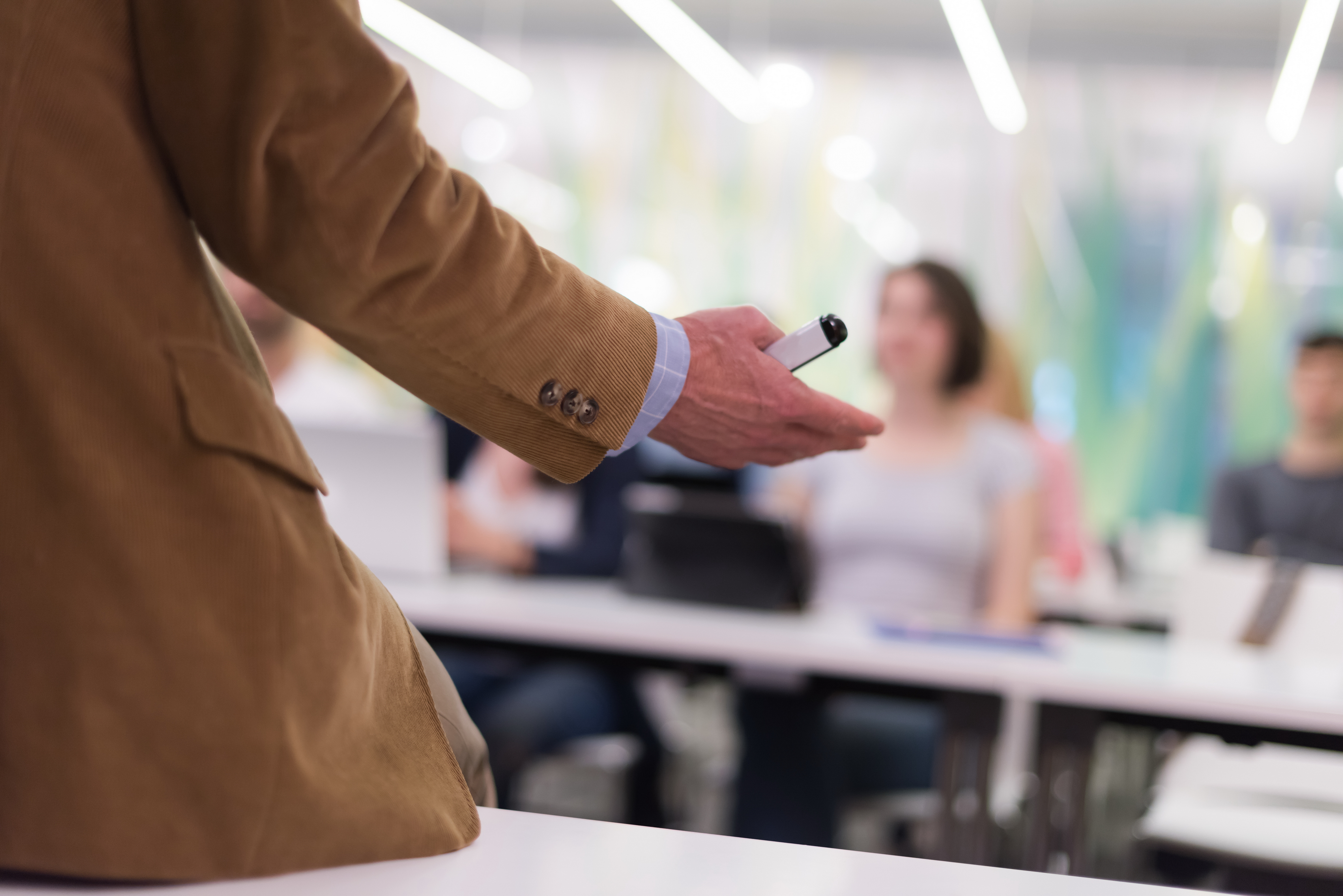 Teacher in classroom